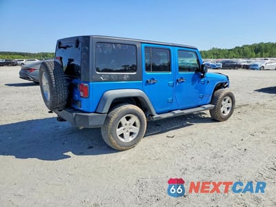 Trzecie zdjęcie samochodu z tyłu: 2016 JEEP WRANGLER UNLIMITED SPORT VIN:1C4BJWDG7GL247699 - miniatura