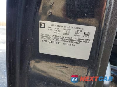Zdjęcie 13 z 13 samochodu: 2012 CHEVROLET IMPALA LT VIN:2G1WB5E33C1111647 - miniatura