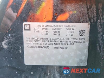 Zdjęcie 13 z 13 samochodu: 2013 CADILLAC XTS PLATINUM VIN:2G61U5S3XD9216613 - miniatura