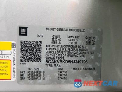 Zdjęcie 13 z 13 samochodu: 2017 BUICK ENCLAVE VIN:5GAKVBKD5HJ349796 - miniatura