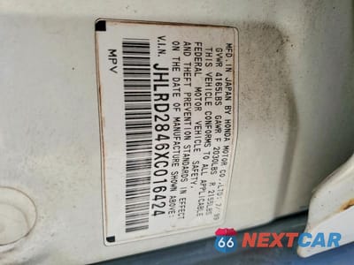 Zdjęcie 13 z 13 samochodu: 1999 HONDA CR-V VIN:JHLRD2846XC016424 - miniatura