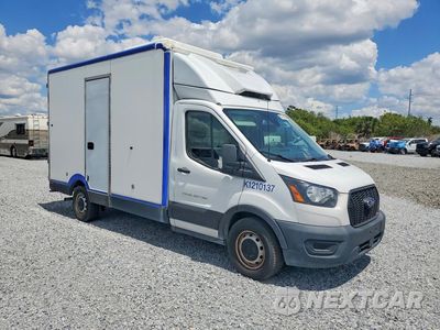 Czwarte zdjęcie samochodu z boku: 2021 FORD TRANSIT T-350 HD REFRIGERATED TRUCK VIN:1FDBW5Z82MKA80047 - miniatura