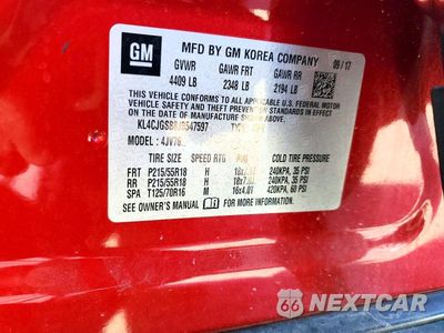 Zdjęcie 12 z 12 samochodu: 2018 BUICK ENCORE ESSENCE VIN:KL4CJGSB8JB547597 - miniatura
