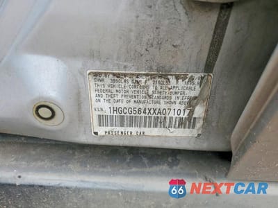 Zdjęcie 12 z 12 samochodu: 1999 HONDA ACCORD LX VIN:1HGCG564XXA071017 - miniatura