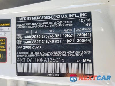 Zdjęcie 14 z 14 samochodu: 2019 MERCEDES-BENZ GLE COUPE 43 AMG VIN:4JGED6EB0KA136015 - miniatura