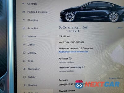 Zdjęcie 9 z 12 samochodu: 2016 TESLA MODEL S VIN:5YJSA1E21GF153956 - miniatura