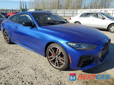 Czwarte zdjęcie samochodu z boku: 2021 BMW M440XI VIN:WBA13AR00MCF75949 - miniatura