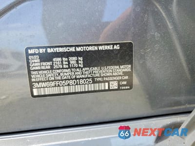 Zdjęcie 12 z 12 samochodu: 2023 BMW 330I VIN:3MW69FF05P8D18025 - miniatura