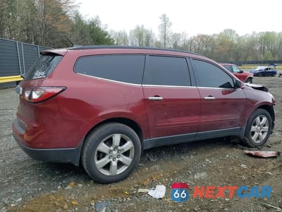 Trzecie zdjęcie samochodu z tyłu: 2016 CHEVROLET TRAVERSE LT VIN:1GNKRGKD6GJ219516 - miniatura