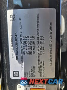 Zdjęcie 10 z 10 samochodu: 2021 CADILLAC ESCALADE ESV LUXURY VIN:1GYS3JKT9MR354057 - miniatura