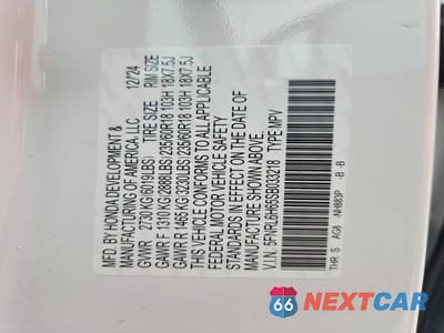 Zdjęcie 14 z 14 samochodu: 2025 HONDA ODYSSEY EXL VIN:5FNRL6H65SB033218 - miniatura
