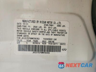 Zdjęcie 13 z 13 samochodu: 2021 INFINITI Q50 SIGNATURE EDITION VIN:JN1EV7CP6MM706352 - miniatura