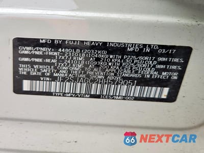 Zdjęcie 13 z 13 samochodu: 2017 SUBARU FORESTER 2.5I PREMIUM VIN:JF2SJAGC2HH579051 - miniatura