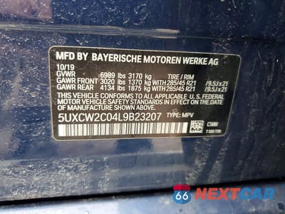 Zdjęcie 14 z 14 samochodu: 2020 BMW X7 XDRIVE40I VIN:5UXCW2C04L9B23207 - miniatura