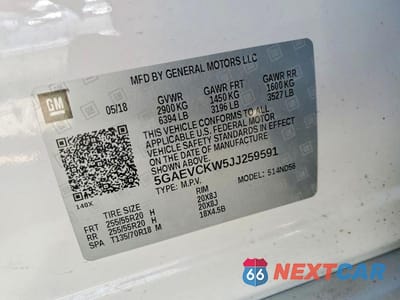 Zdjęcie 13 z 13 samochodu: 2018 BUICK ENCLAVE AVENIR VIN:5GAEVCKW5JJ259591 - miniatura