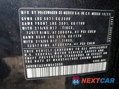 Zdjęcie 12 z 12 samochodu: 2024 VOLKSWAGEN TIGUAN S VIN:3VVFB7AX4RM043955 - miniatura
