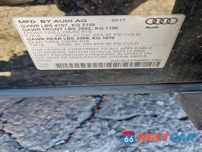 Zdjęcie 13 z 13 samochodu: 2017 AUDI Q3 PREMIUM VIN:WA1BCCFS4HR017363 - miniatura