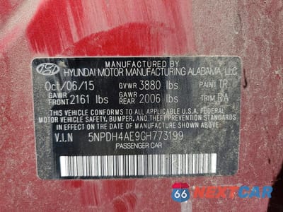 Zdjęcie 12 z 12 samochodu: 2016 HYUNDAI ELANTRA SE VIN:5NPDH4AE9GH773199 - miniatura