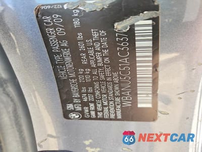 Zdjęcie 14 z 14 samochodu: 2010 BMW 528 I VIN:WBANU5C51AC363709 - miniatura