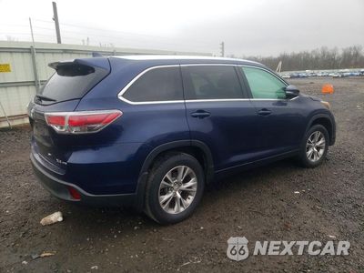 Trzecie zdjęcie samochodu z tyłu: 2015 TOYOTA HIGHLANDER XLE VIN:5TDJKRFH9FS102807 - miniatura