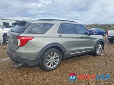 Trzecie zdjęcie samochodu z tyłu: 2020 FORD EXPLORER XLT VIN:1FMSK8DH3LGB61550 - miniatura