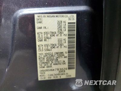 Zdjęcie 13 z 13 samochodu: 2016 NISSAN FRONTIER SV VIN:1N6AD0EV8GN783026 - miniatura