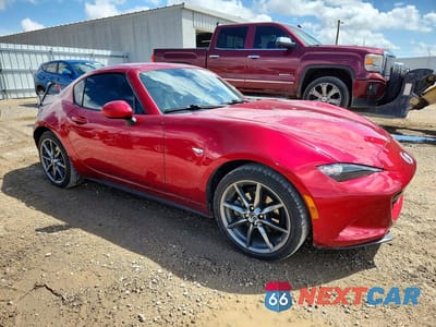 Czwarte zdjęcie samochodu z boku: 2019 MAZDA MX-5 MIATA GRAND TOURING VIN:JM1NDAM77K0302783 - miniatura