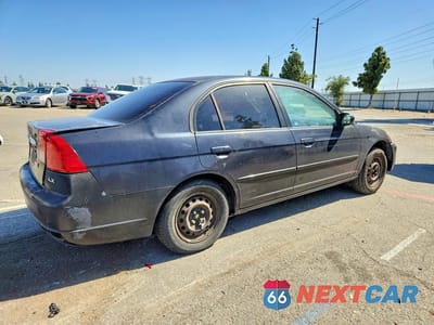 Trzecie zdjęcie samochodu z tyłu: 2003 HONDA CIVIC LX VIN:2HGES16583H616944 - miniatura