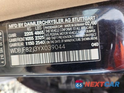 Zdjęcie 12 z 12 samochodu: 2000 MERCEDES-BENZ E 320 4MATIC VIN:WDBJF82J3YX039044 - miniatura