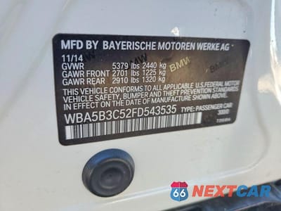 Zdjęcie 13 z 13 samochodu: 2015 BMW 535 XI VIN:WBA5B3C52FD543535 - miniatura