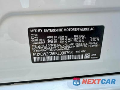 Zdjęcie 10 z 14 samochodu: 2019 BMW X7 XDRIVE40I VIN:5UXCW2C59KL080798 - miniatura