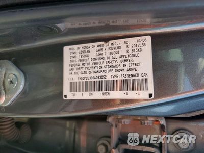 Zdjęcie 12 z 12 samochodu: 2009 HONDA ACCORD LX VIN:1HGCP26399A053052 - miniatura