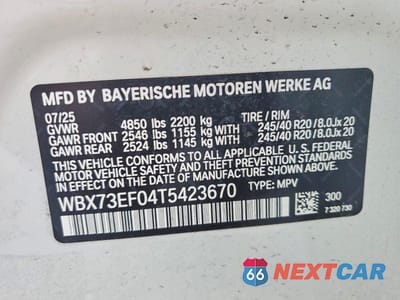 Zdjęcie 13 z 13 samochodu: 2026 BMW X1 XDRIVE28I VIN:WBX73EF04T5423670 - miniatura