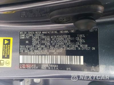Zdjęcie 13 z 13 samochodu: 2011 TOYOTA HIGHLANDER LIMITED VIN:5TDDK3EH0BS069038 - miniatura