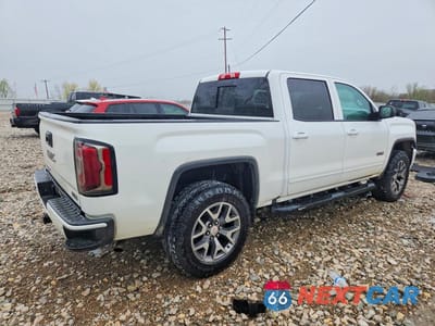 Trzecie zdjęcie samochodu z tyłu: 2018 GMC SIERRA K1500 SLT VIN:3GTU2NEC7JG120628 - miniatura