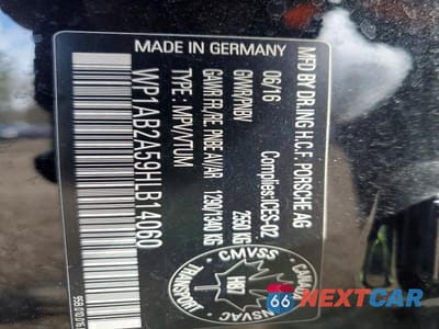 Zdjęcie 13 z 13 samochodu: 2017 PORSCHE MACAN S VIN:WP1AB2A59HLB14060 - miniatura