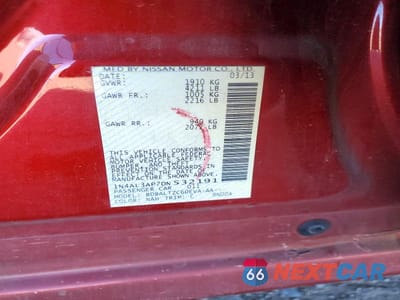 Zdjęcie 12 z 12 samochodu: 2013 NISSAN ALTIMA 2.5 VIN:1N4AL3AP7DN532191 - miniatura