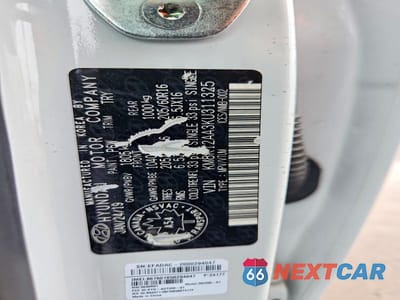 Zdjęcie 12 z 12 samochodu: 2019 HYUNDAI KONA SE VIN:KM8K12AA3KU311325 - miniatura