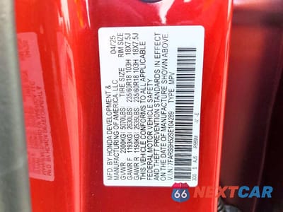Zdjęcie 13 z 13 samochodu: 2025 HONDA CR-V SPORT VIN:7FARS6H52SE104289 - miniatura
