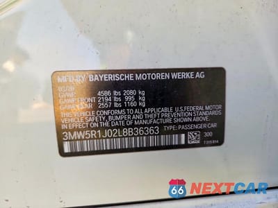 Zdjęcie 12 z 12 samochodu: 2020 BMW 330I VIN:3MW5R1J02L8B36363 - miniatura