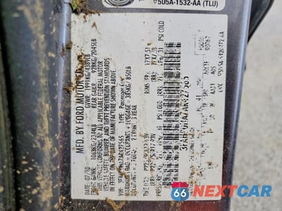 Zdjęcie 12 z 12 samochodu: 2010 FORD FUSION SE VIN:3FAHP0HA7AR427565 - miniatura