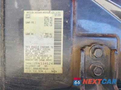 Zdjęcie 13 z 13 samochodu: 2009 NISSAN ALTIMA 2.5 VIN:1N4AL21E09N534624 - miniatura