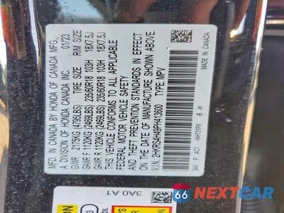 Zdjęcie 14 z 14 samochodu: 2023 HONDA CR-V EX VIN:2HKRS4H49PH413600 - miniatura