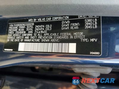 Zdjęcie 13 z 13 samochodu: 2012 VOLVO XC60 T6 VIN:YV4902DZ9C2320239 - miniatura