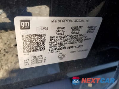 Zdjęcie 14 z 14 samochodu: 2025 CHEVROLET SUBURBAN K1500 HIGH COUNTRY VIN:1GNS6GRL4SR160501 - miniatura
