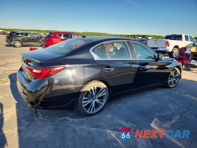 Trzecie zdjęcie samochodu z tyłu: 2018 INFINITI Q50 3.0T SPORT VIN:JN1EV7AR2JM434124 - miniatura