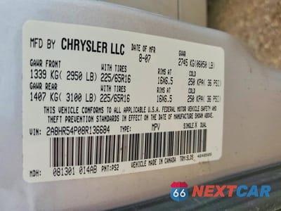 Zdjęcie 13 z 13 samochodu: 2008 CHRYSLER TOWN & COUNTRY TOURING VIN:2A8HR54P08R136684 - miniatura