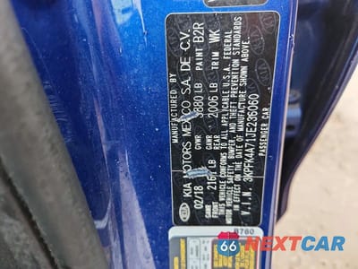 Zdjęcie 12 z 12 samochodu: 2018 KIA FORTE LX VIN:3KPFK4A71JE236060 - miniatura