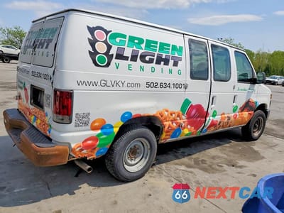 Trzecie zdjęcie samochodu z tyłu: 2008 FORD ECONOLINE E150 VAN VIN:1FTNE14W18DA36277 - miniatura