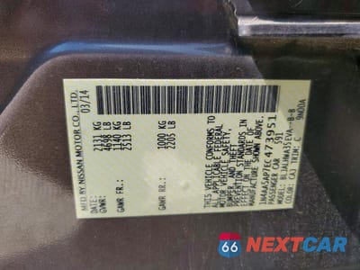 Zdjęcie 12 z 12 samochodu: 2014 NISSAN MAXIMA 3.5 SV VIN:1N4AA5AP7EC473951 - miniatura